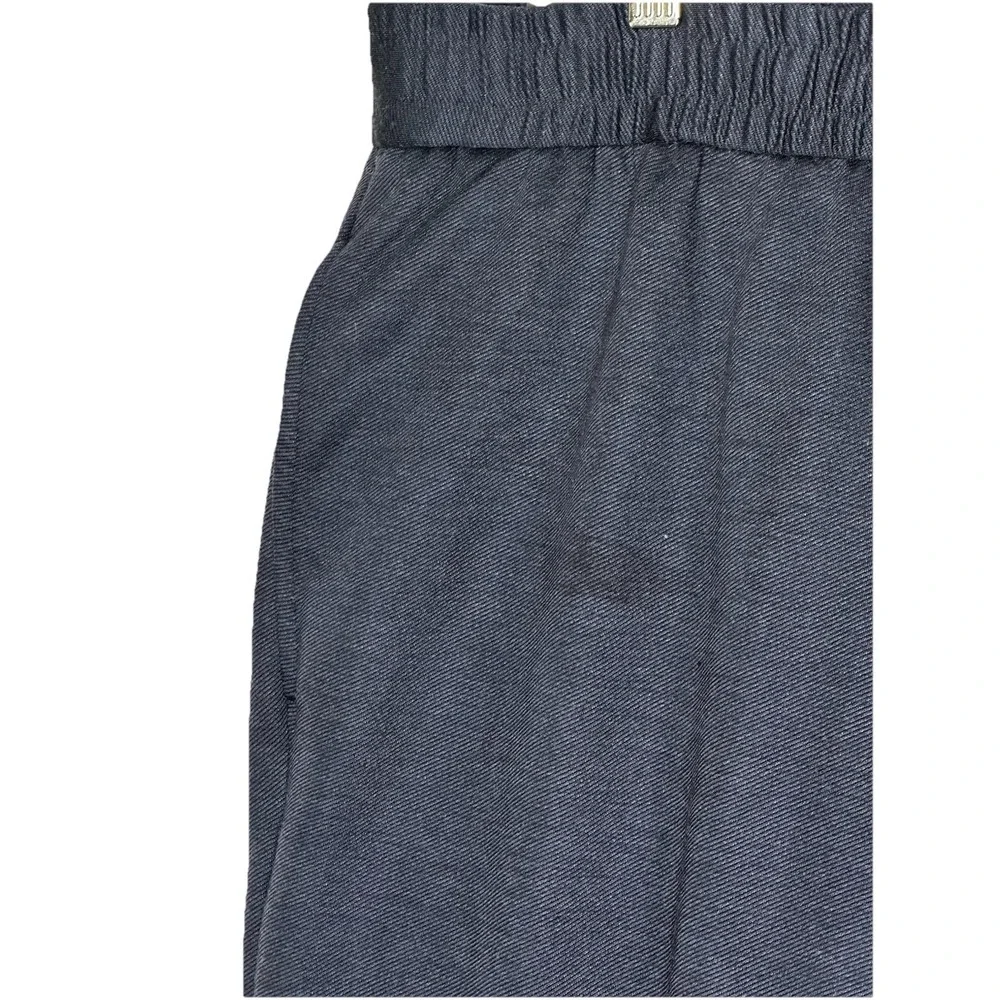 Ted Baker London Mens Navy Blue Straight Twill Drawstring Trousers Sz Med NWT